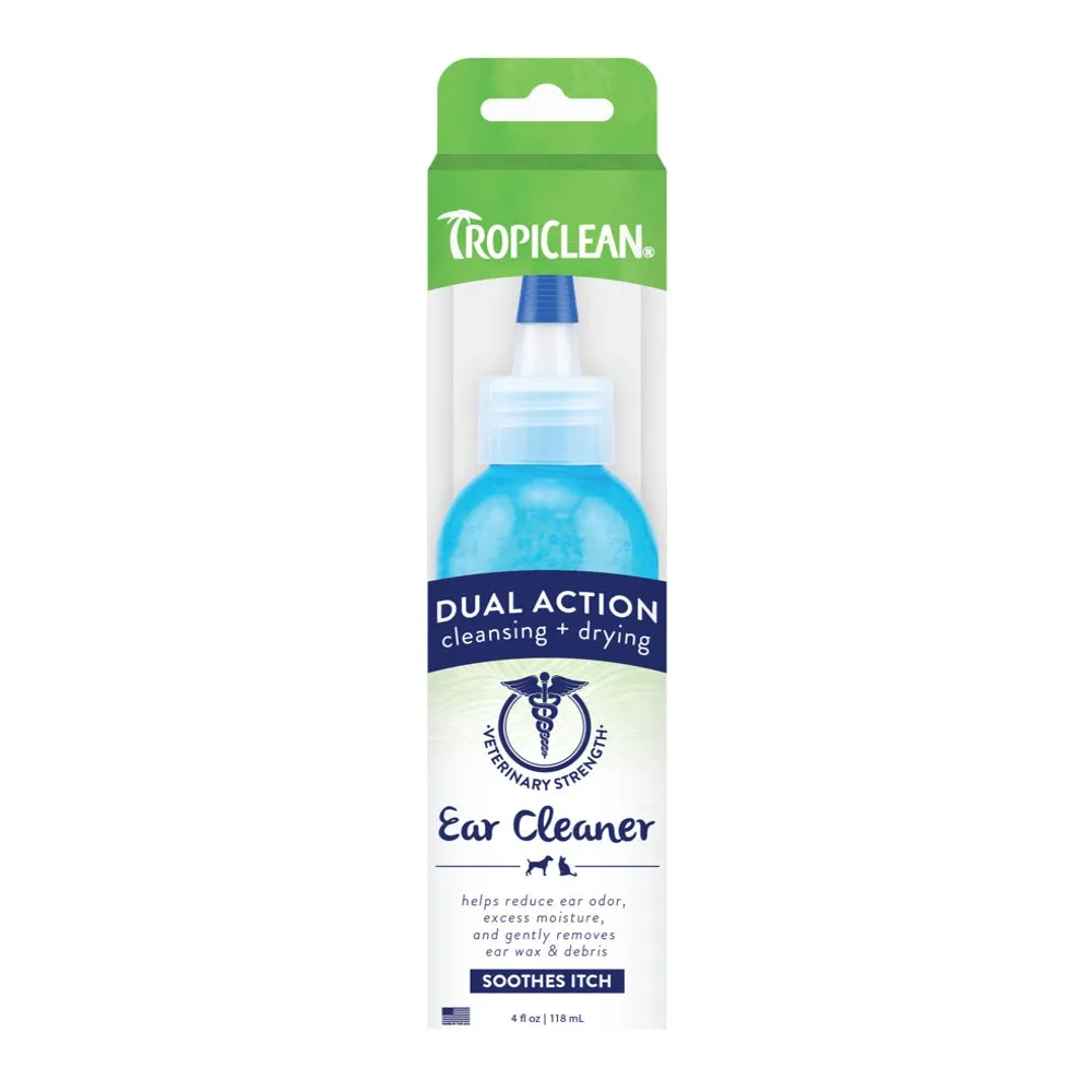 15% OFF: Tropiclean Dual Action Ear Cleaner For Pets 4oz