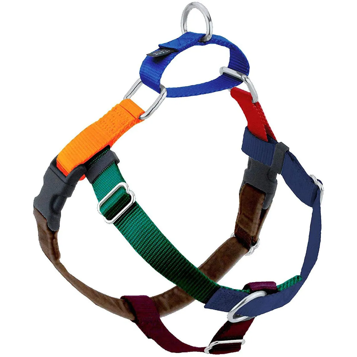 2 Hounds Design Jellybean Spice Freedom No-Pull 1" Medium Dog Harness