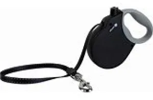 Alcott Black Adventure Retractable Dog Leash for Dogs