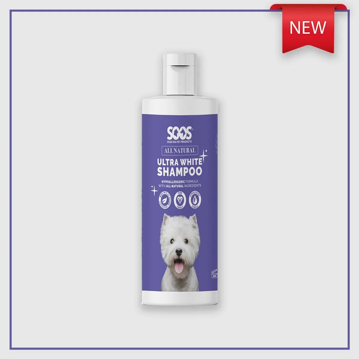 All Natural Ultra White Hypoallergenic Shampoo For Dogs And Cats