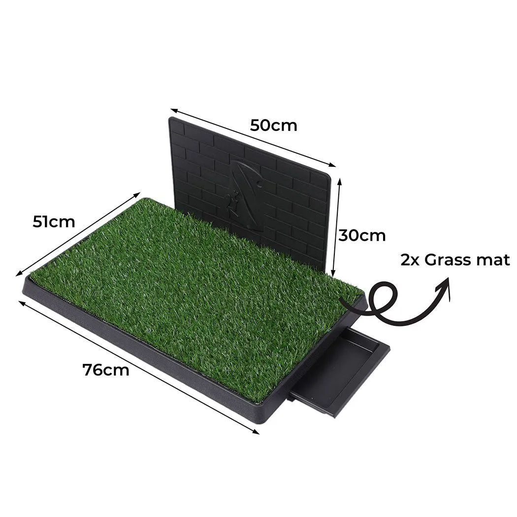 Artificial Grass Puppy Training Potty With Splash Proof Wall