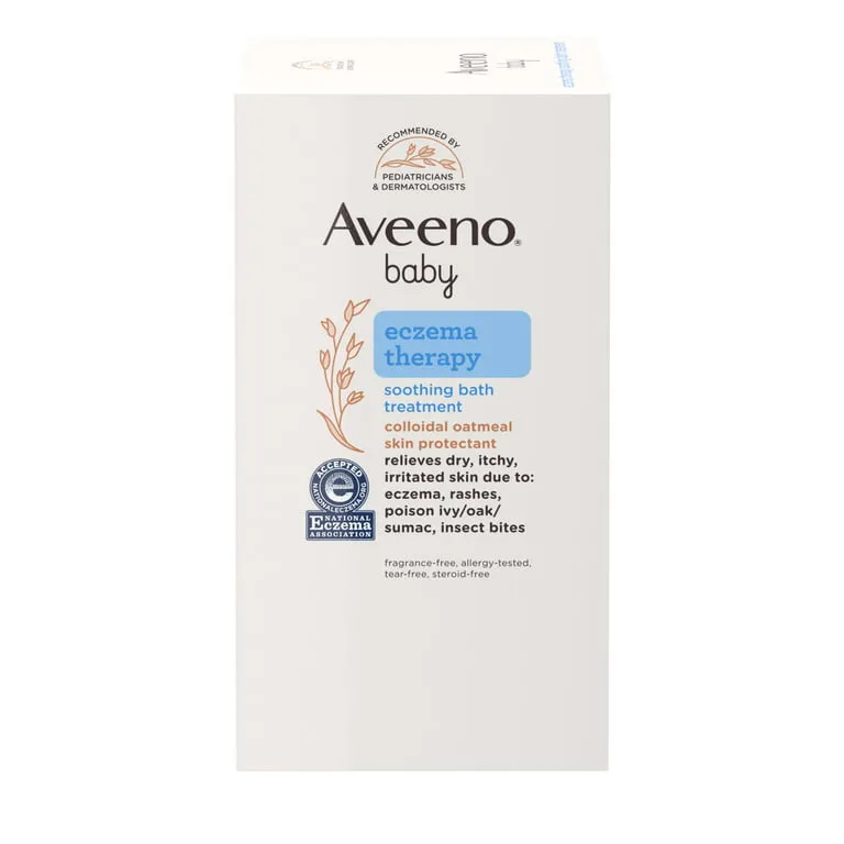 Aveeno Baby Eczema Therapy Soothing Bath Treatment, Oatmeal, 5 ct