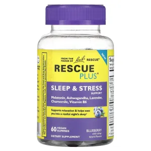 Bach Rescue Plus Sleep & Stress Gummies 60ct