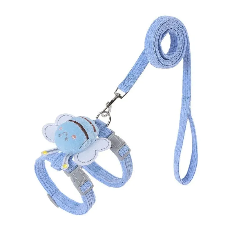 Bee-themed Cat Harness and Leash