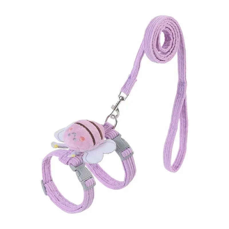 Bee-themed Cat Harness and Leash