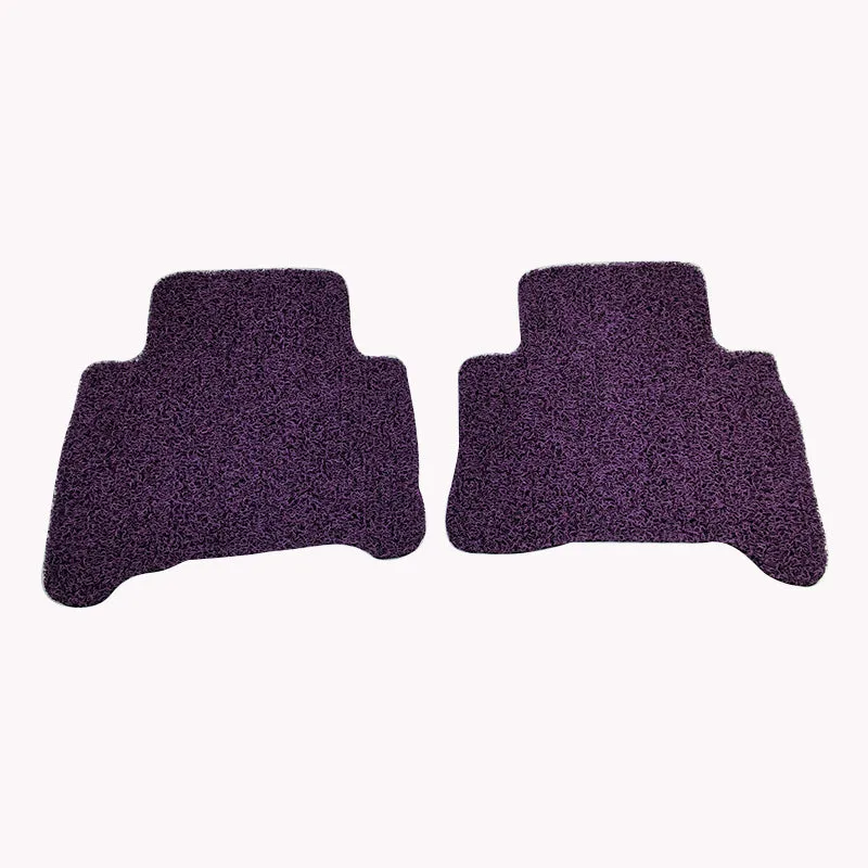 Custom Floor Mats suits Toyota Prado 150 2013-7/2024 Front & Rear (Auto Trans) Rubber Composite PVC Coil Set of 4 Purple