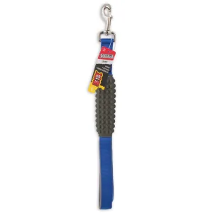 DogZilla Leash With Built In Rubber Grip Handle Blue 1 Inch x 5ft