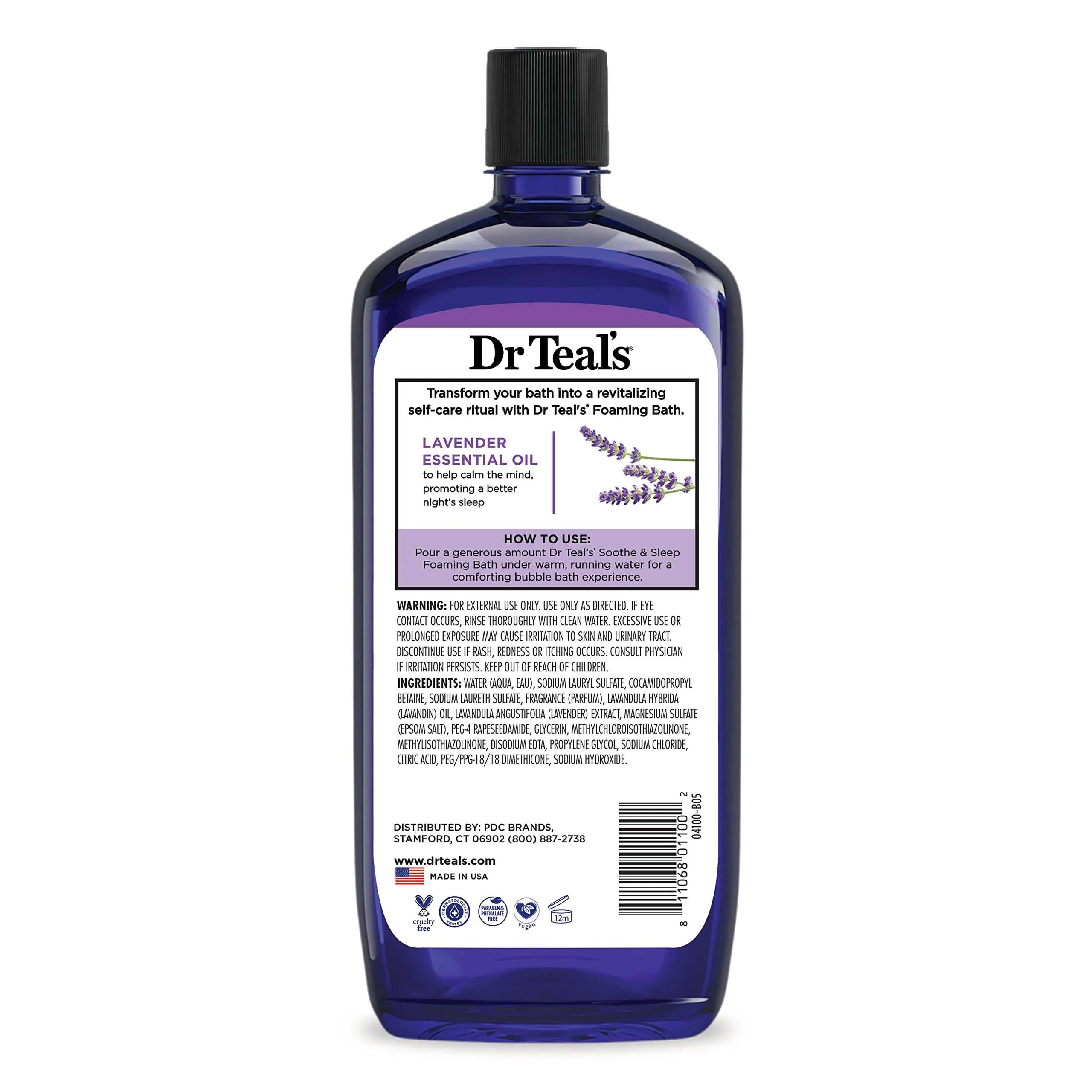 Dr. Teal's Foaming Bath Soothe & Sleep with Lavender - 34 Oz