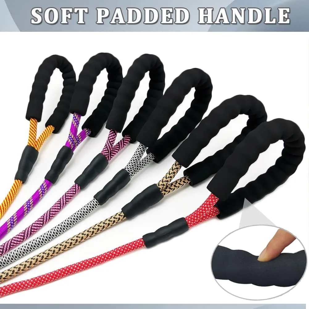 Durable Nylon Dog Leash with Soft Padded Handle - Multiple Lengths for All Dog Sizes