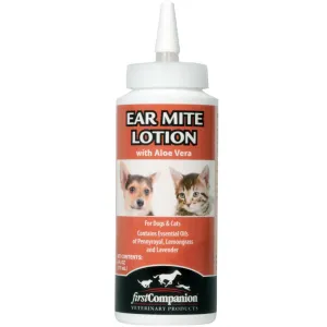 Ear Mite Lotion with Aloe Vera for Dogs & Cats (6 oz)