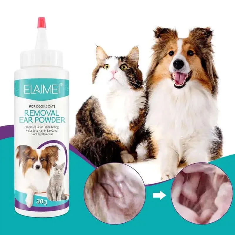 Ear Powder Pet Ear Cleaner Pet Ear Hair Removing Powder Healthy Care