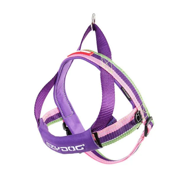 EzyDog Quick Fit Dog Harness Medium Bubble Gum