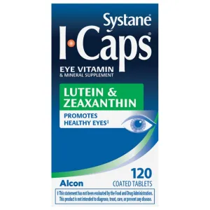 I-Caps Lutein and Zeaxanthin Eye Vitamin Coated Tablets, 120 ct