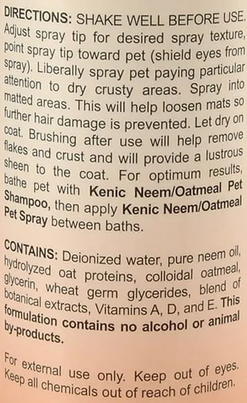 Kenic Neem/Oatmeal Anti-Itch Spray