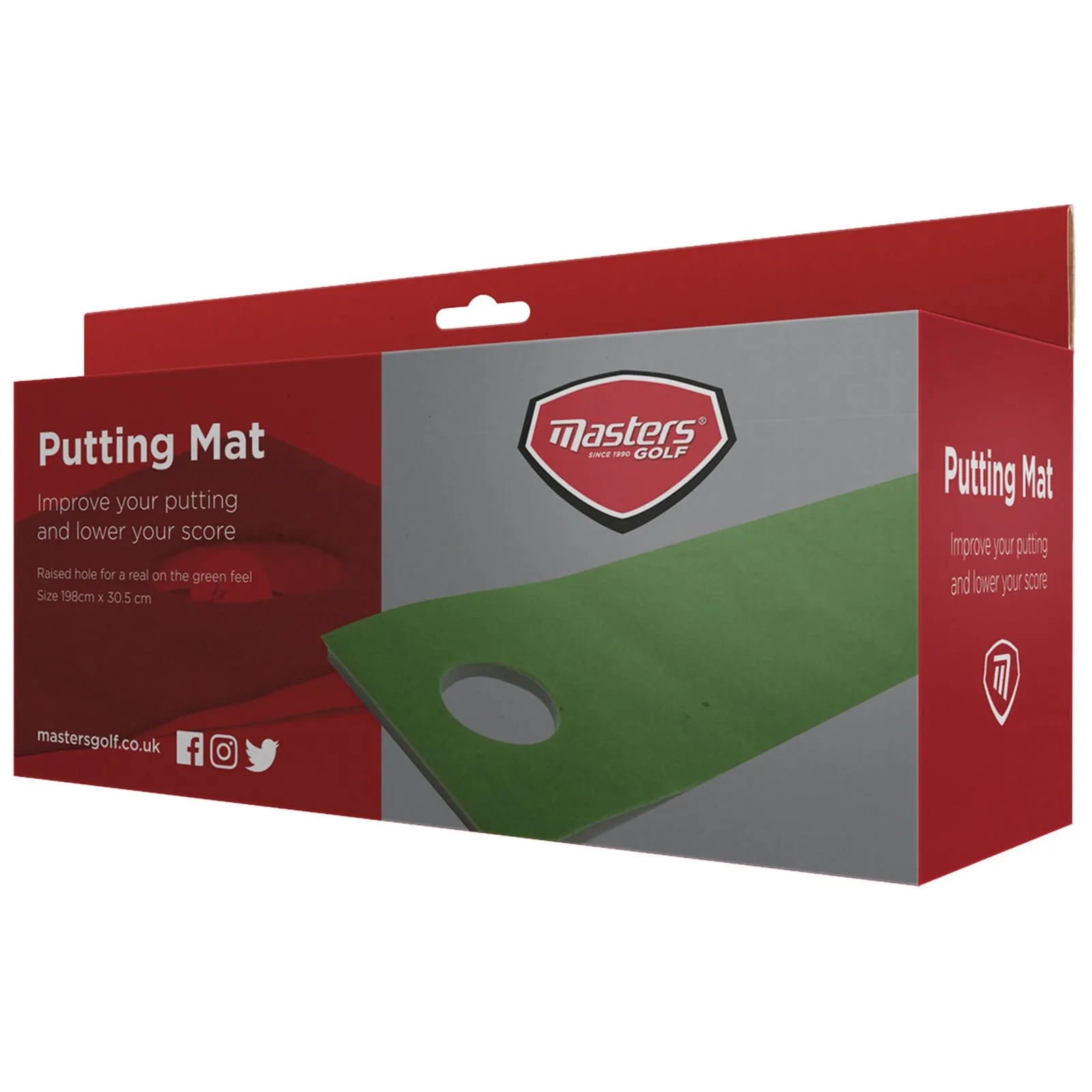 Masters Golf Putting Mat 198cm