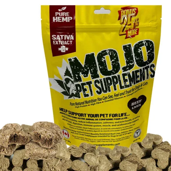 Mojo Hemp Pet Supplement Beef Treats