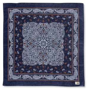 Navy Paisley Bandana - 5612