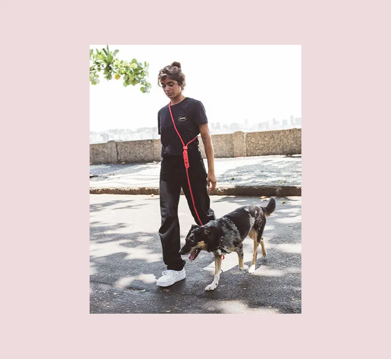 Neon Coral | Hands-Free Leash