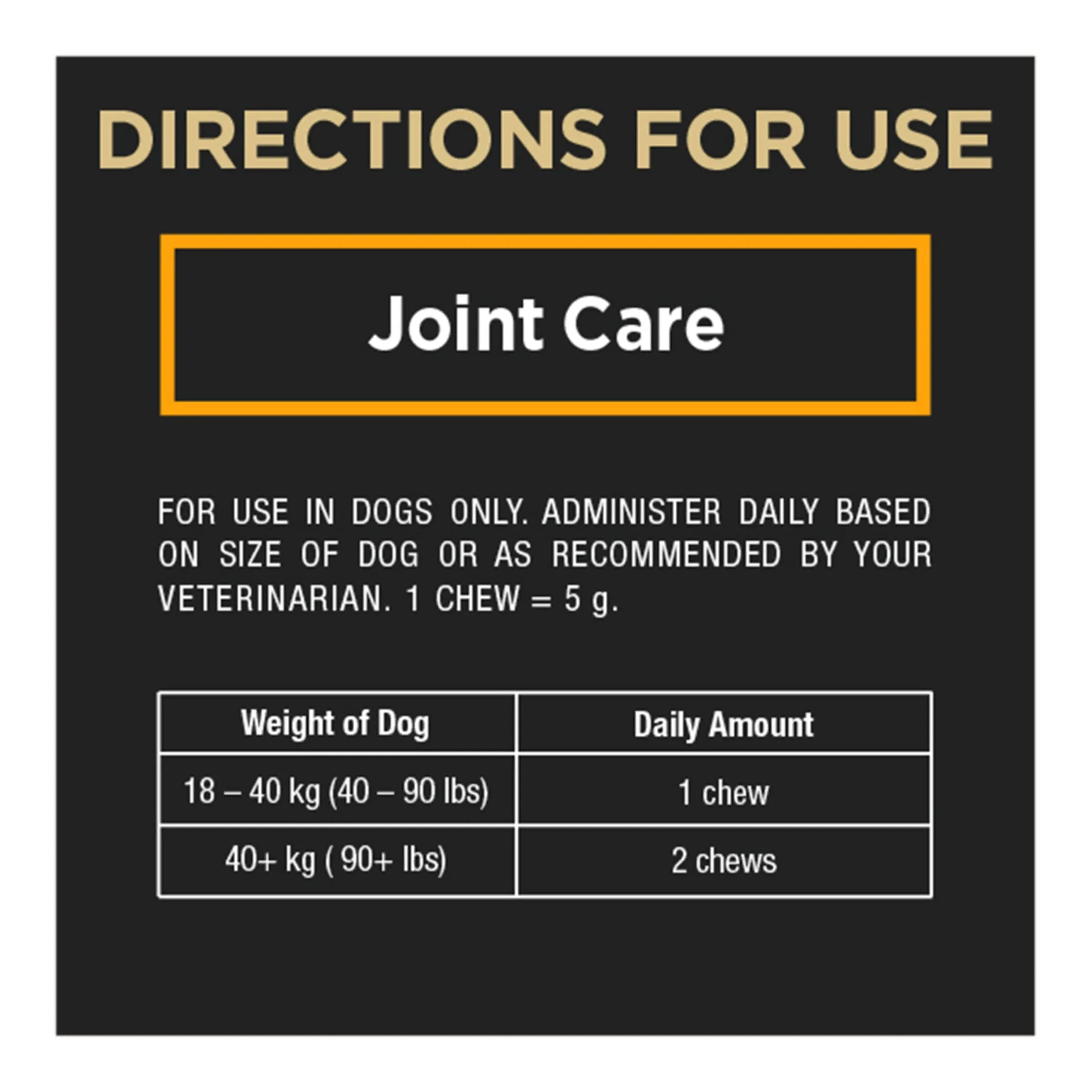 Purina Pro Plan Veterinary Supplements Joint Care; Soft chews for Medium/Large Dogs