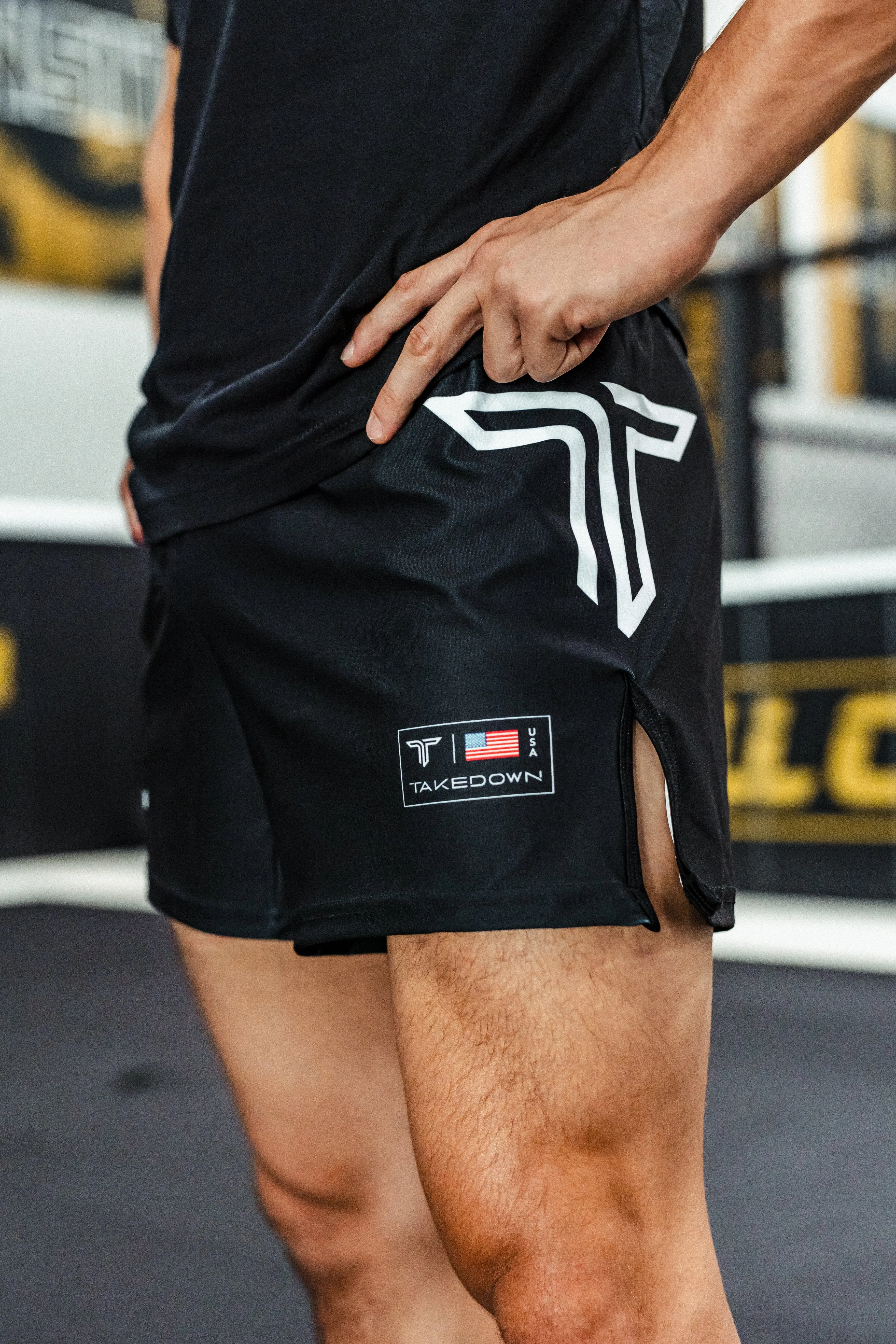 Raven Black Core Fight Shorts (5"&7“ Inseam)