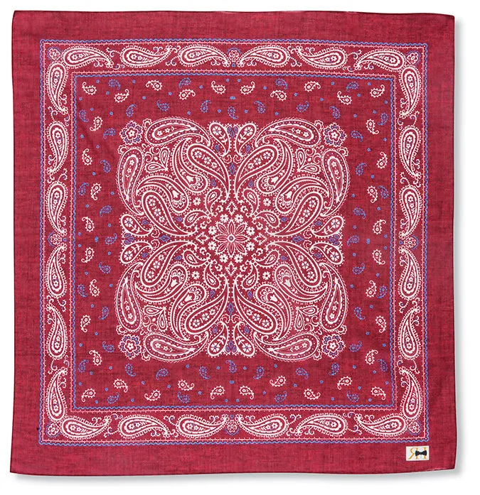 Red Paisley Bandana - 5613