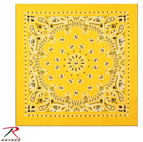 Rothco Trainmen Paisley Bandana - 22" X 22"