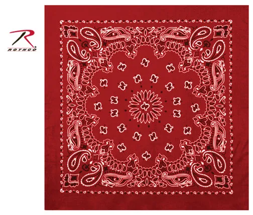 Rothco Trainmen Paisley Bandana - 22" X 22"