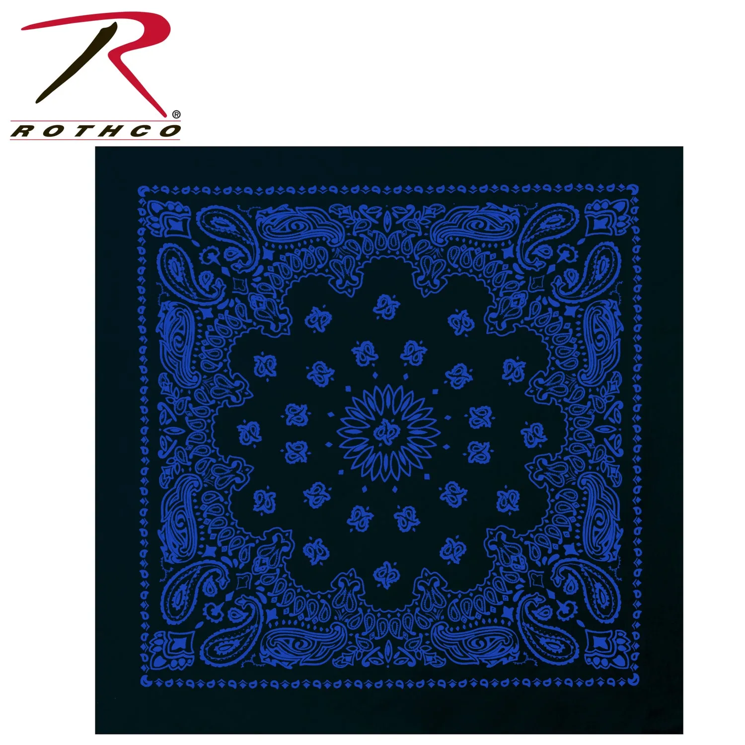 Rothco Trainmen Paisley Bandana - 22" X 22"