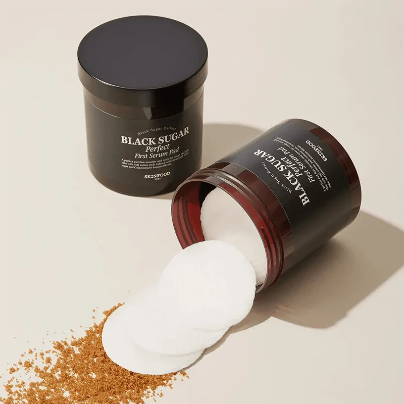 [SKINFOOD] Black Sugar Perfect First Serum Pad 250g 60EA