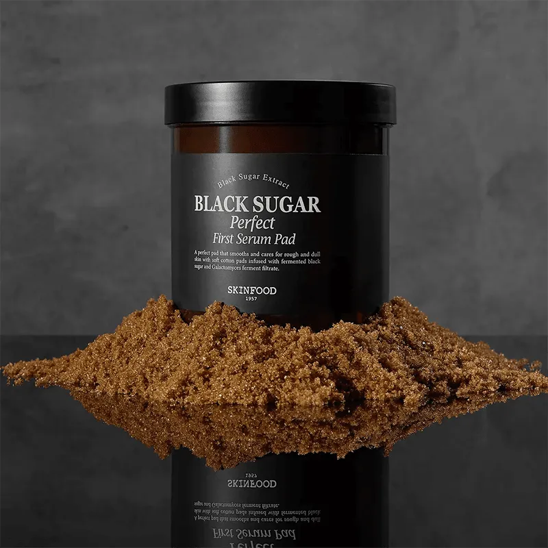 [SKINFOOD] Black Sugar Perfect First Serum Pad 250g 60EA