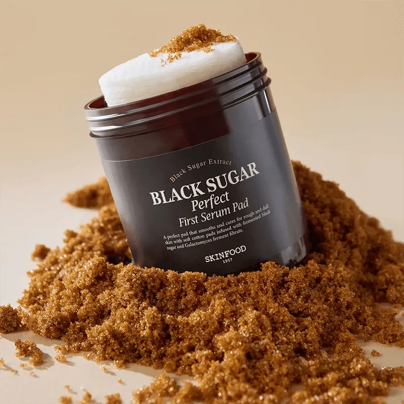 [SKINFOOD] Black Sugar Perfect First Serum Pad 250g 60EA