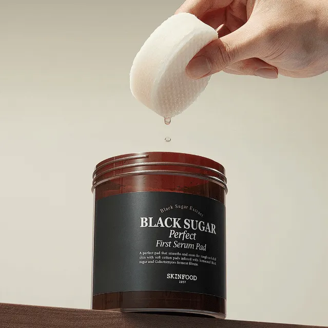 [SKINFOOD] Black Sugar Perfect First Serum Pad 250g 60EA