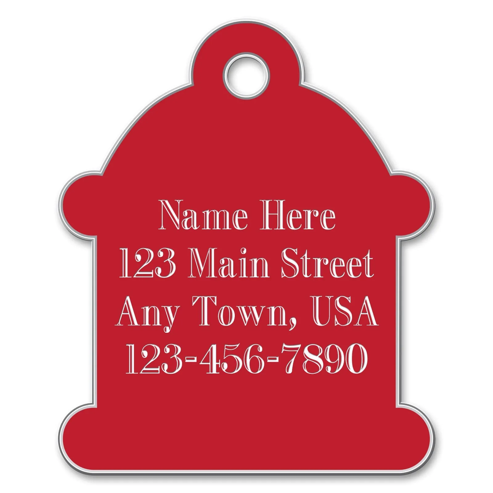 Small Hydrant Shaped Dog Tag