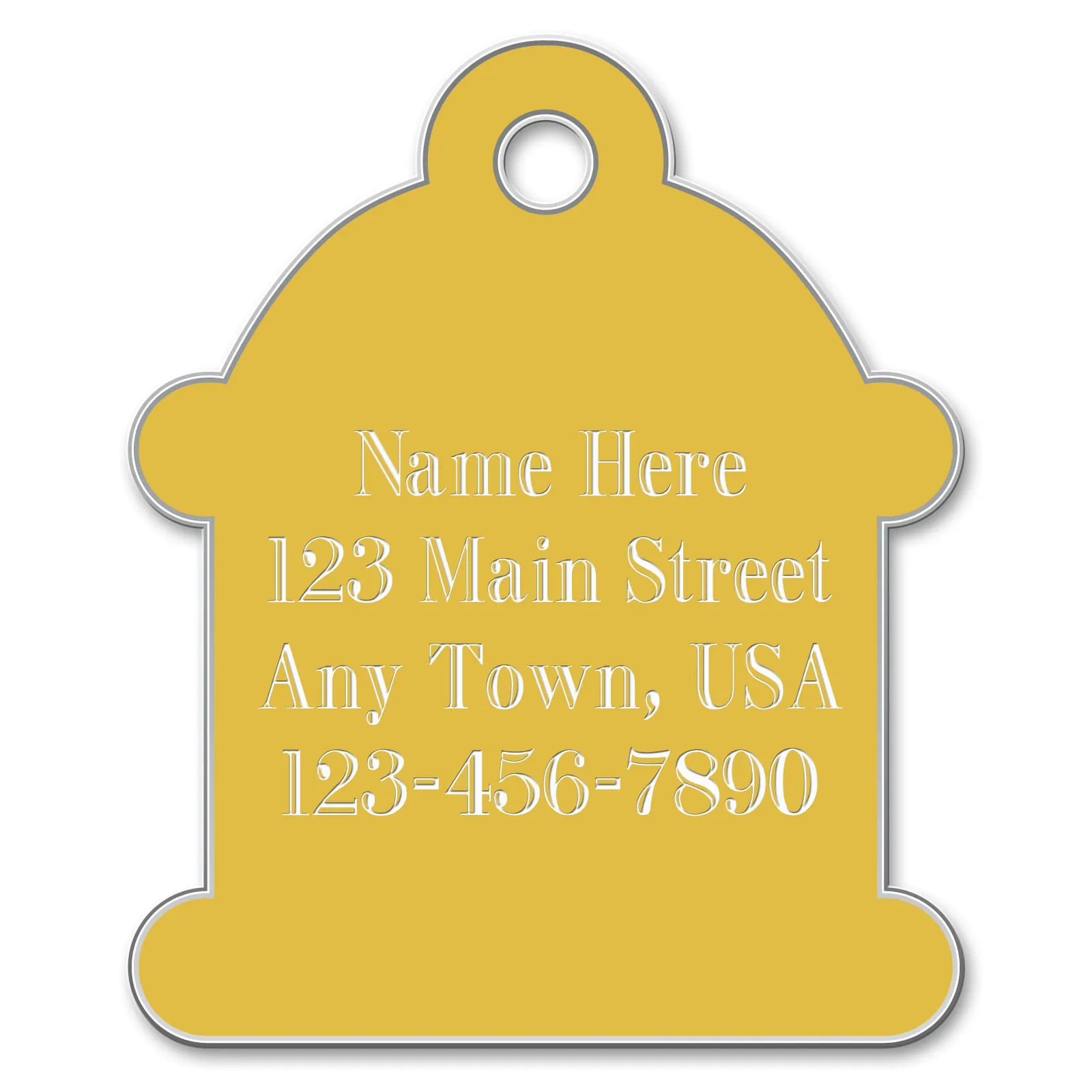 Small Hydrant Shaped Dog Tag