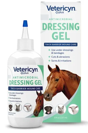 Vetericyn Plus Antimicrobial Dressing Gel, 8 oz