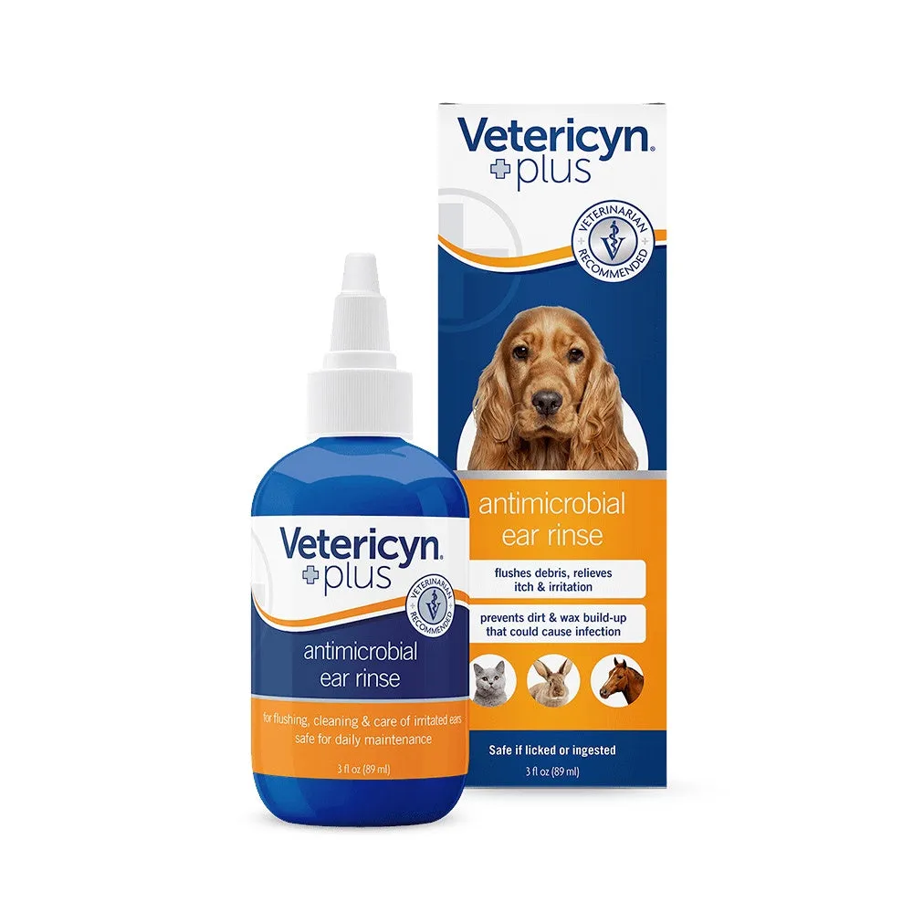 Vetericyn Plus Antimicrobial Ear Rinse – 3oz