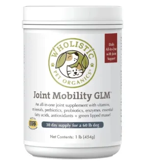 Wholistic Pet Organics Joint Mobility GLM Dog Supplements