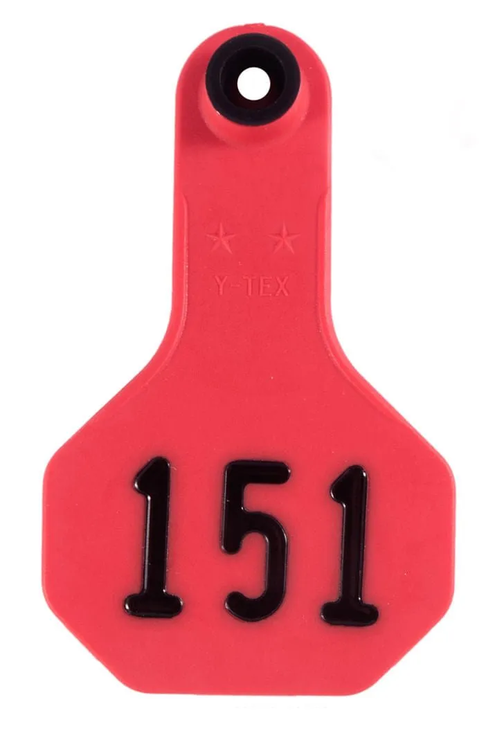 Y-Tex Numbered Ear Tags (Small), 25 count