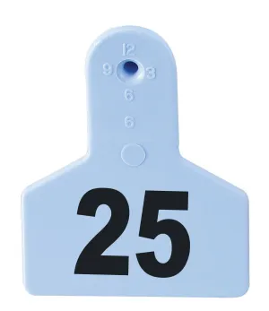 Z Tags Numbered Livestock Ear Tags (Small), 25 count