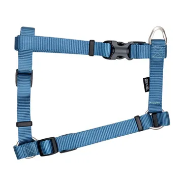 Zeus Nylon Dog Harness - Denim Blue - XLarge - 2.5 cm x 61-100 cm (1in x 24in-39in)